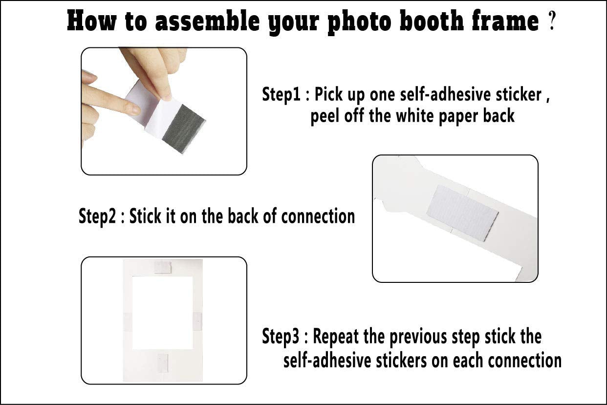 7-Gost Back To School Party Photo Booth Props First Day Of School With Photo Frame(Pack Of 30)